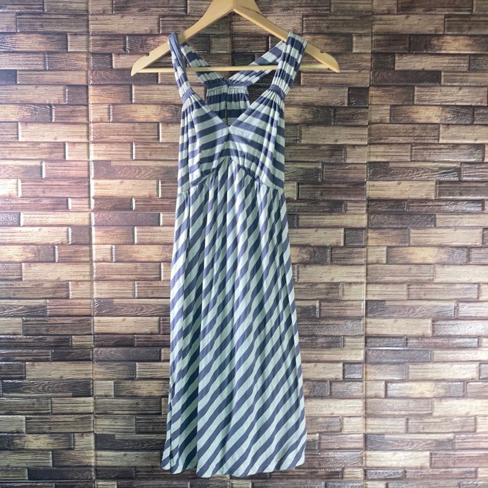 Womens Small Ella Moss Lavender & Heathered Cream Summer Dress